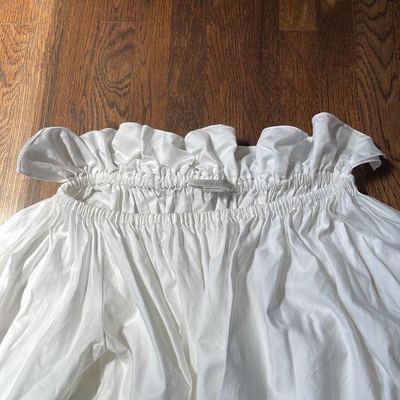 Stella McCartney white off shoulder puff sleeve peasant top blouse shirt - Picture 6 of 12